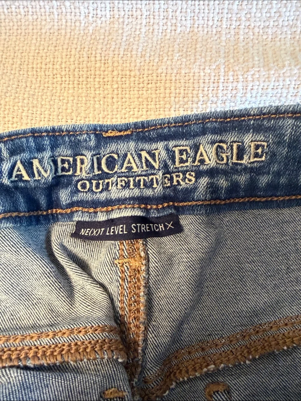 Women's Distressed Denim Shorts in Blue